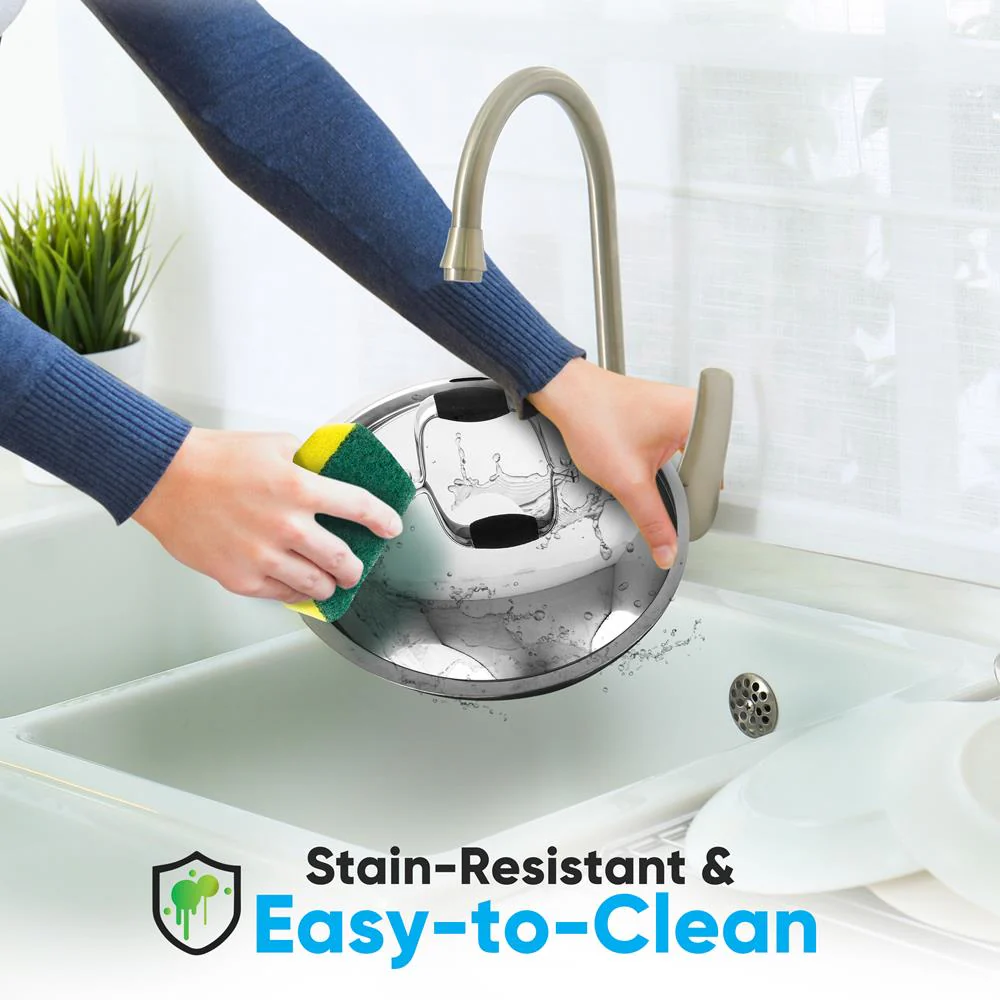 Stainless Steel Lids For Pots - Lid For 3.4 Qt Saute Pan, 8 Qt. Stock Pot, Steamer Insert, And For 8 Qt Stockpot, Works With Model Number: Ncsss12 - Image 2