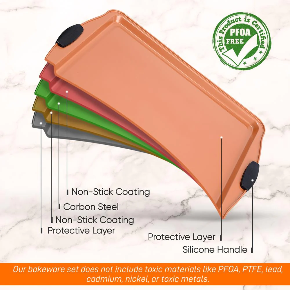 Large Cookie Sheet -Commercial Grade Restaurant Quality Metal Bakeware, Compatible With Models: Ncsbs3S45, Nc5Pcs (Copper) - Image 5