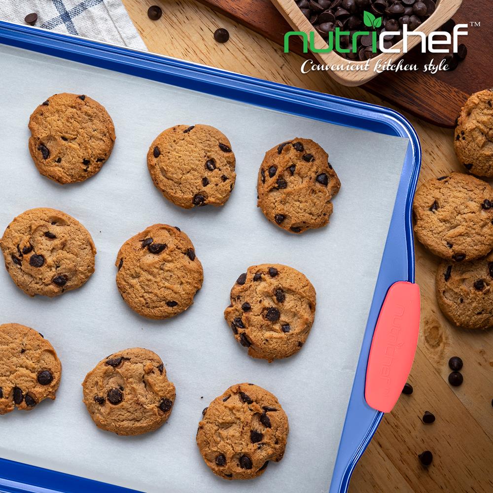 Medium Cookie Sheet -Commercial Grade Restaurant Quality Metal Bakeware, Compatible With Models: Ncsbsbl10, Ncsbsbl3 (Blue) - Image 4