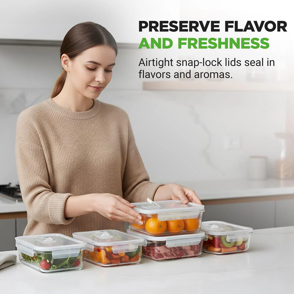 High Borosilicate Glass Food Container - Image 2
