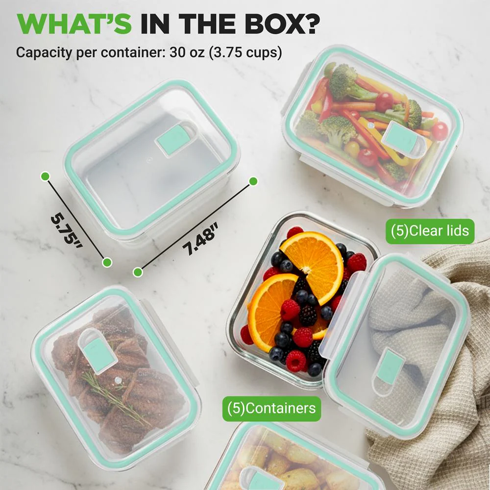 High Borosilicate Glass Food Container - Image 7