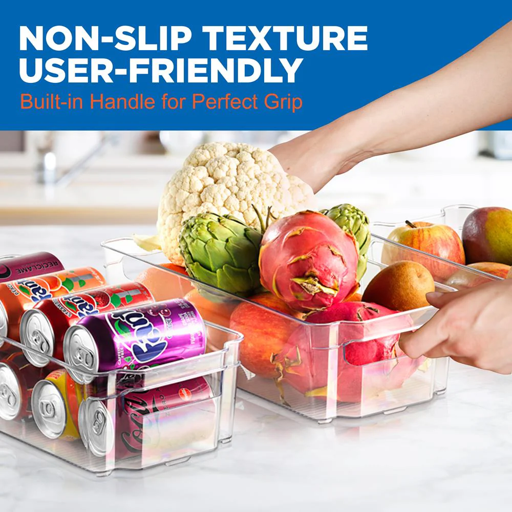 8-Piece Clear Fridge Organizer Set, BPA-Free, Shatter-Resistant Plastic - Image 5