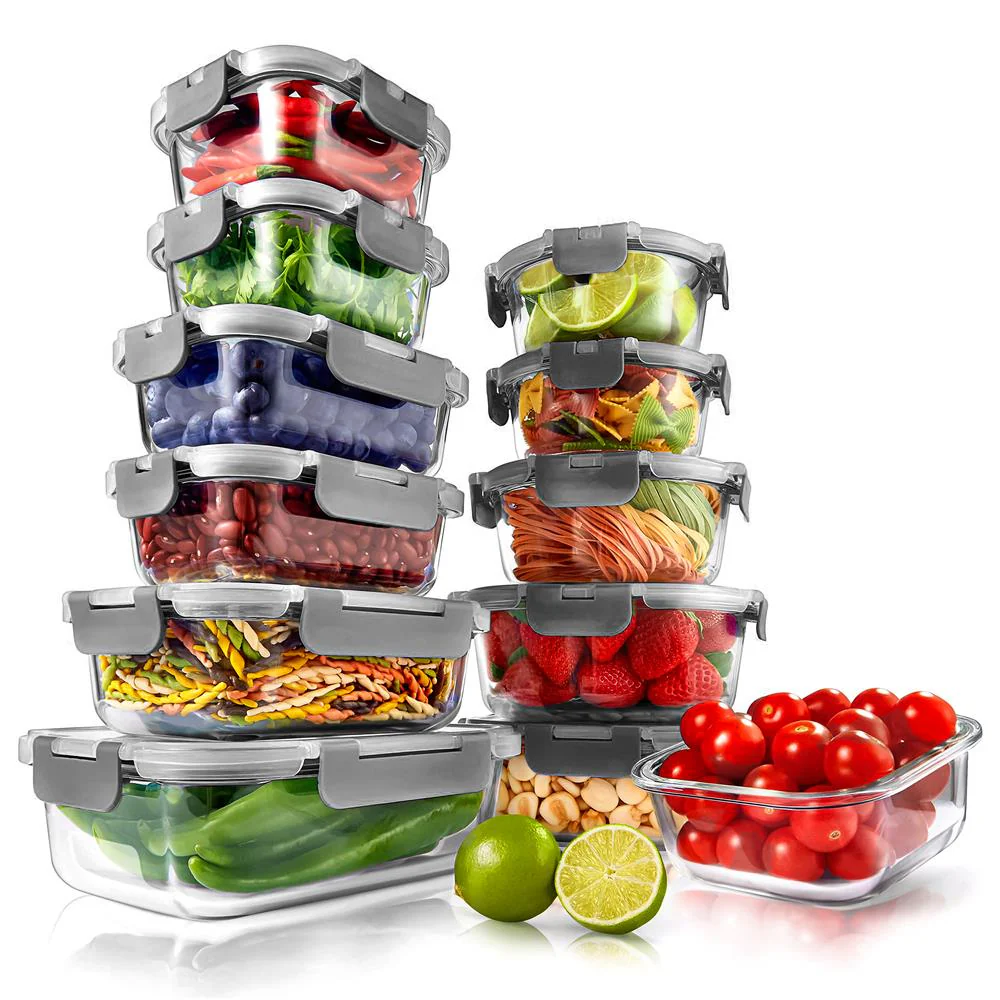 High Borosilicate Glass Food Container
