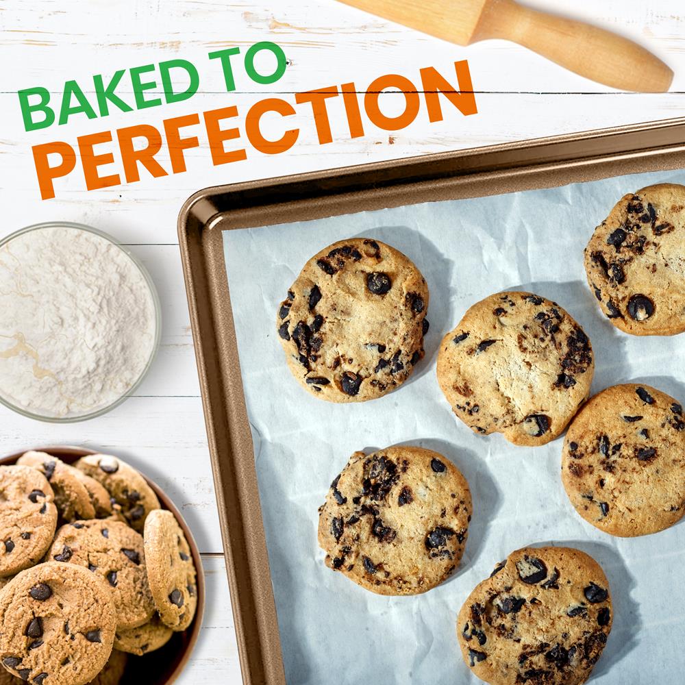 Nonstick XL Baking Pan, Easy Clean Carbon Steel, Gold, 22"x16" - Image 6