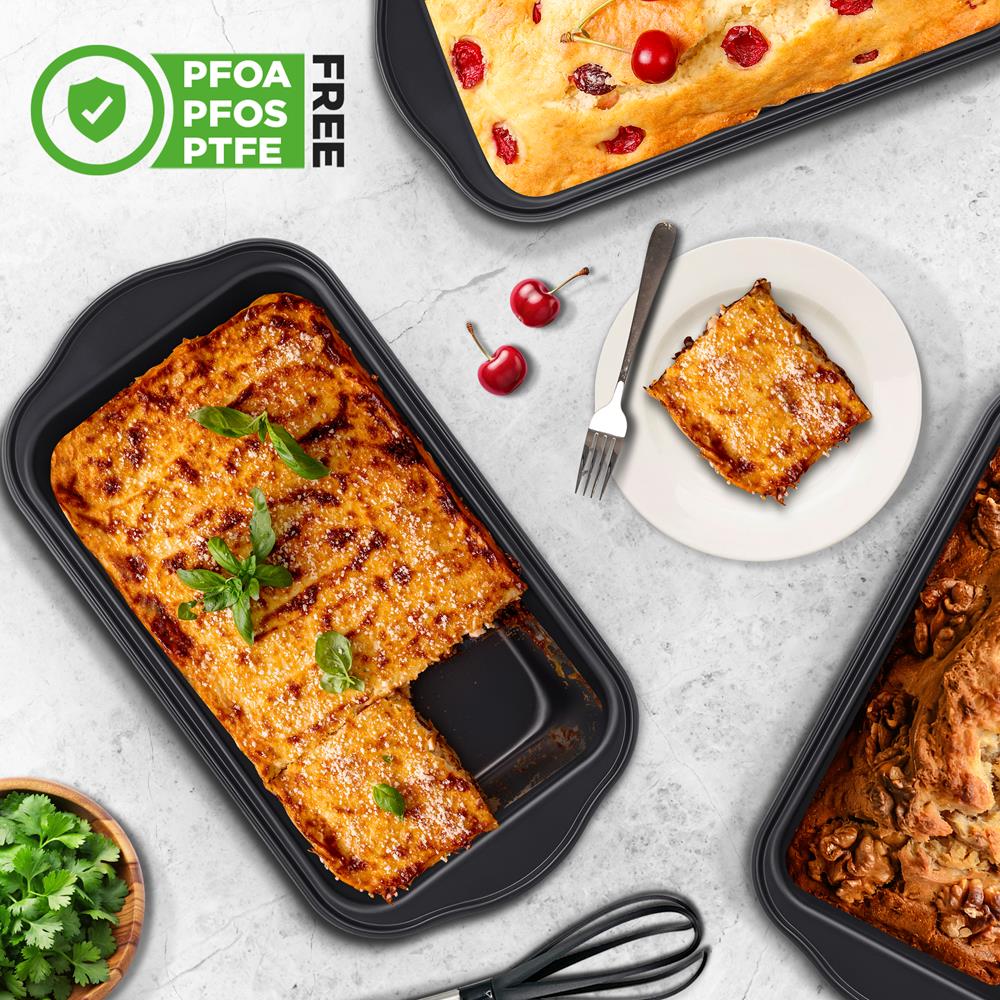 Loaf Pans Set of 6, Quick Heat, Non-Stick Carbon Steel, Easy Grip Handles - Image 4