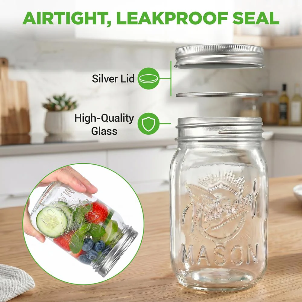 Glass Mason Jars - Image 2