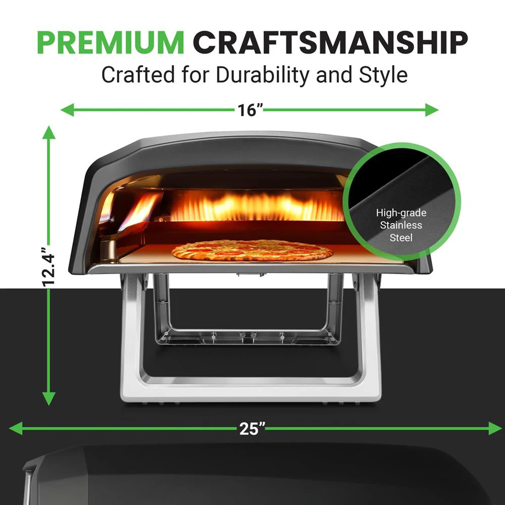 Portable Outdoor Pizza Oven - Gas Fired, Fire & Stone Outdoor Pizza Oven - Image 5