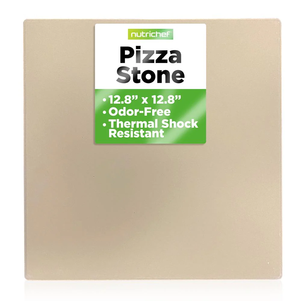 12.8" Pizza Stone for Even Heat, Thermal Shock Resistant, Silicone
