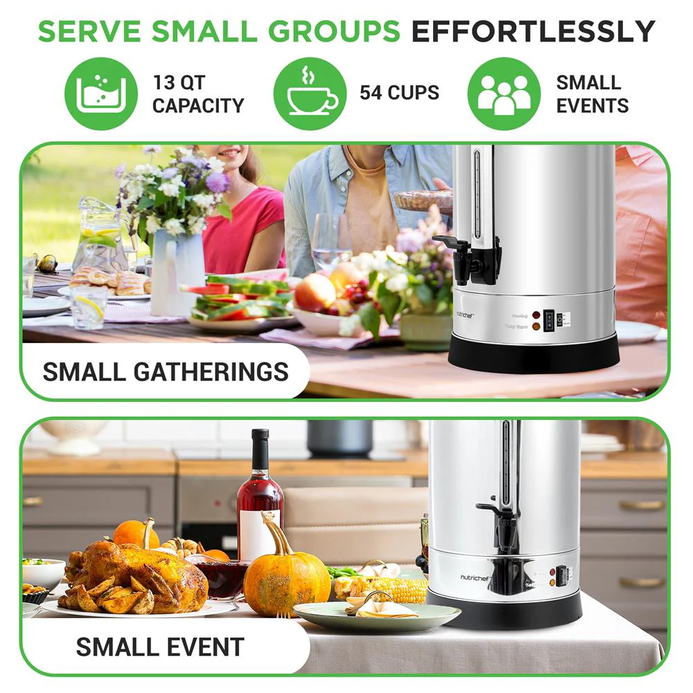 13L Water Boiler & Dispenser, Consistent Heat, Stainless Steel, Silver - Image 2