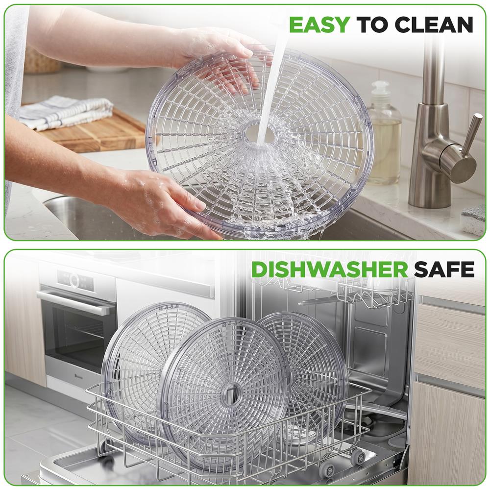 Electric Countertop Food Dehydrator, Food Preserver (White) - Image 6