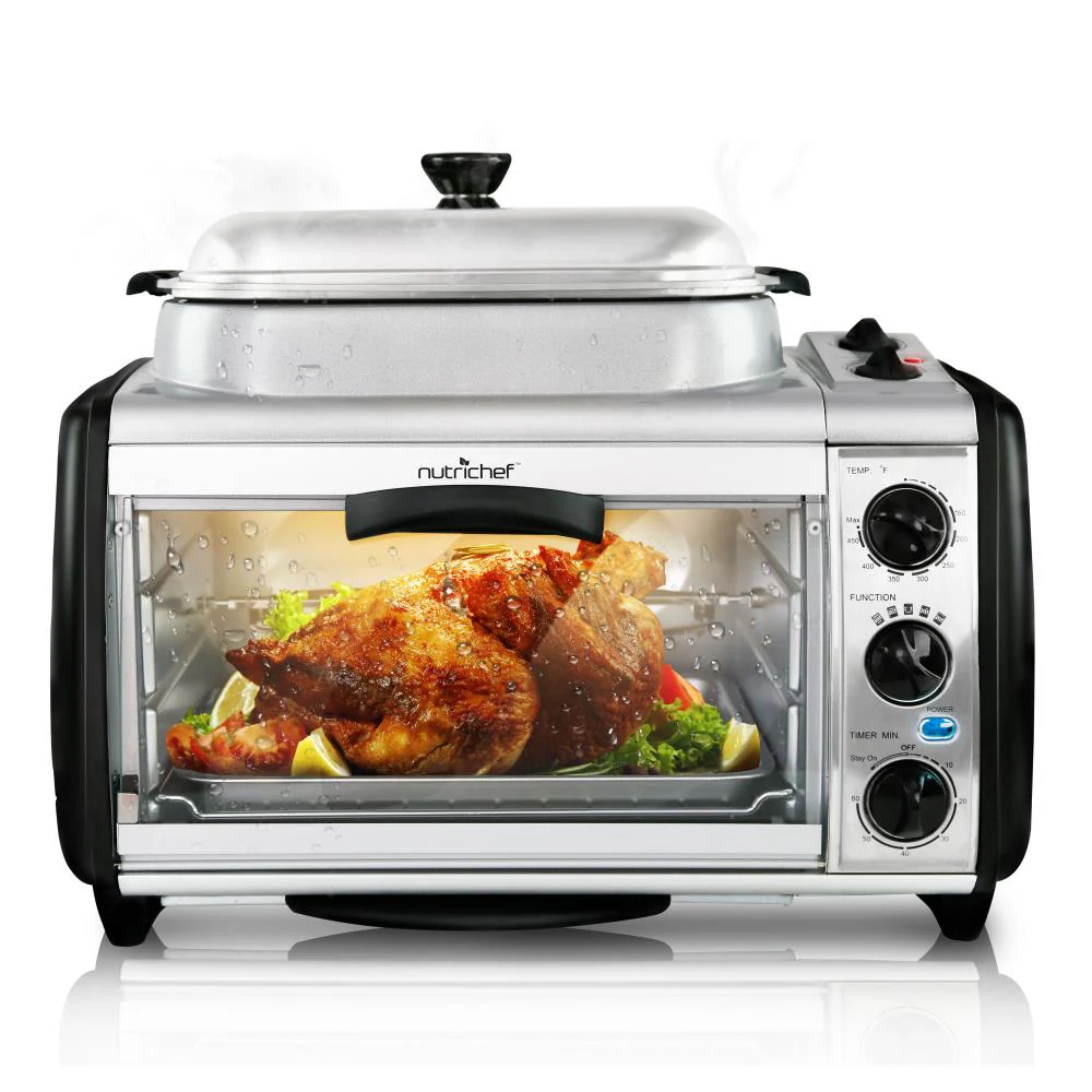 Multi-Function Oven with Rotisserie, Dual Zone, 1780W, Tempered Glass