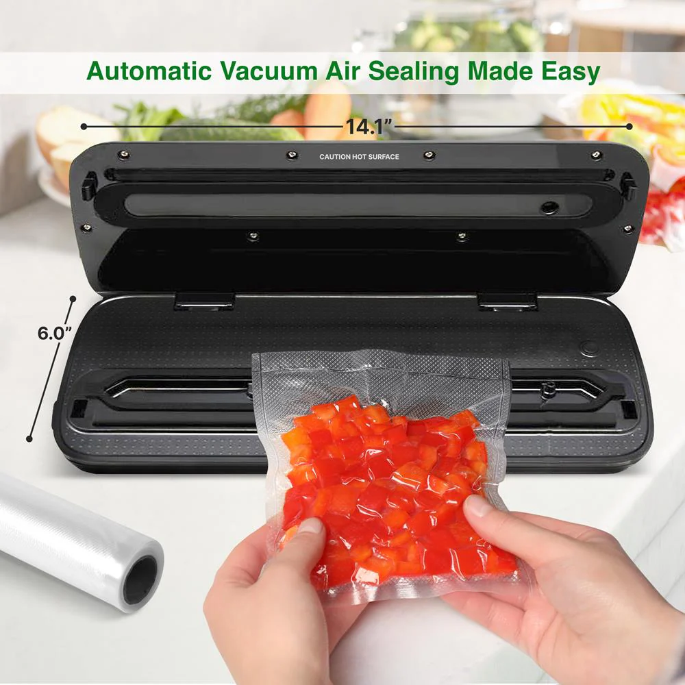 Food Vacuum Sealer - Extend Shelf Life, High Suction, Silver - Image 8