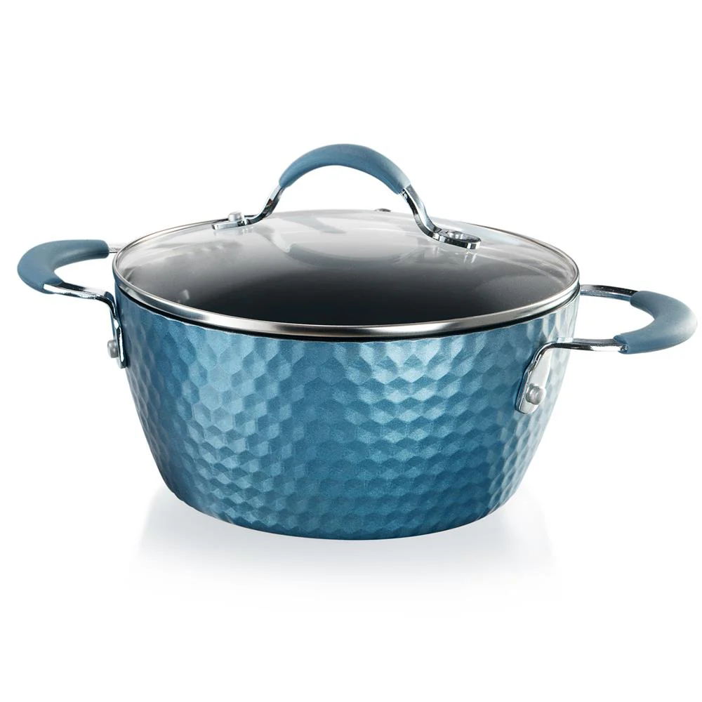 Cooking Pot With Lid - Stylish Kitchen Cookware With Elegant Diamond Pattern, Non-Stick, 2.1 Quart (Works With Model: Nccw11Bd)