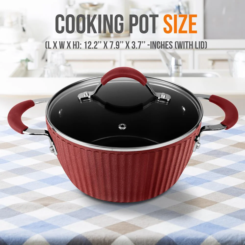 Cooking Pot With Lid - Non-Stick High-Qualified Kitchen Cookware, 2.1 Quart (Works With Model: Nccw11Rdl) - Image 2
