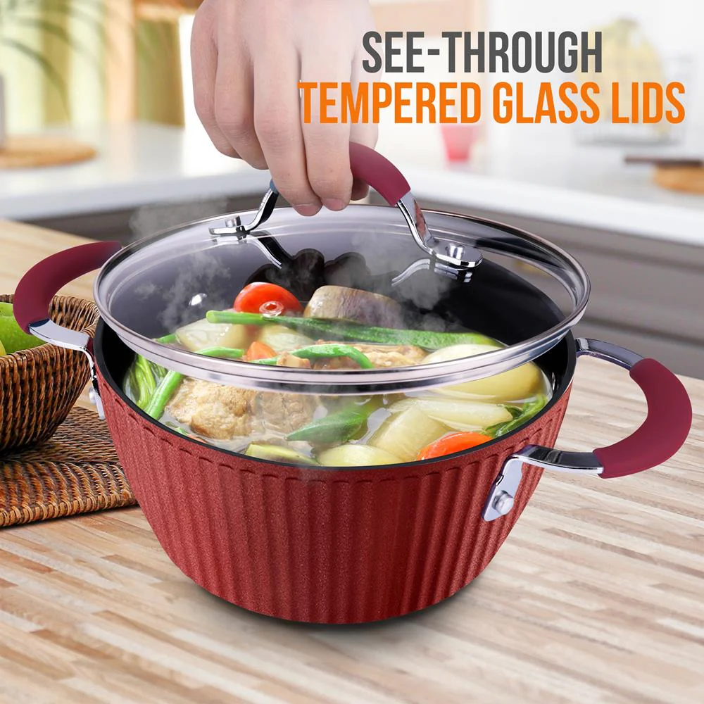 Cooking Pot With Lid - Non-Stick High-Qualified Kitchen Cookware, 2.1 Quart (Works With Model: Nccw11Rdl) - Image 5
