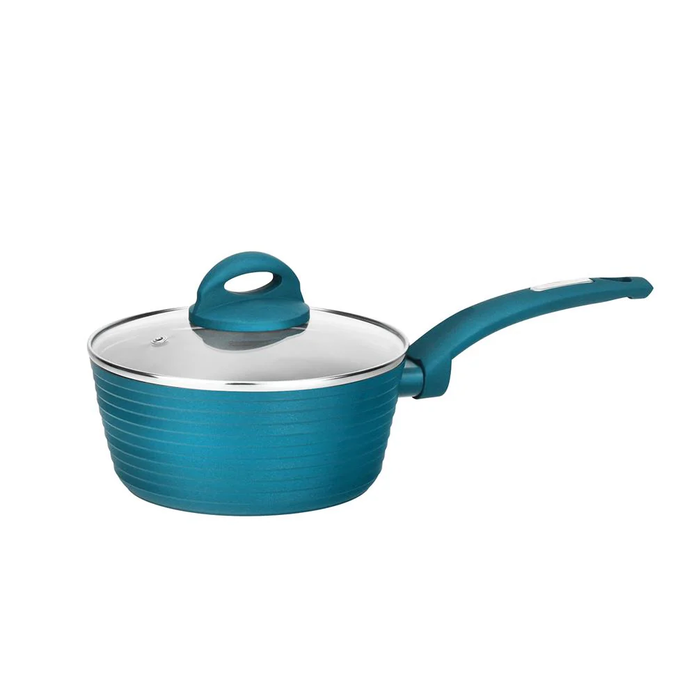 Saucepan Pot With Lid - Non-Stick Stylish Kitchen Cookware With Light Gray Inside And Green Outside (Works With Model: Nccw12Gr)