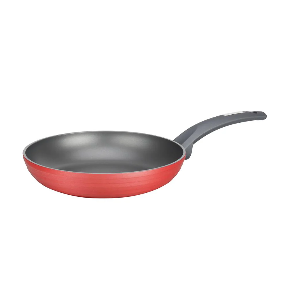 8'' Small Fry Pan - Non-Stick Stylish Kitchen Cookware With Dark Gray Inside And Red Outside (Works With Model: Nccw12Red)