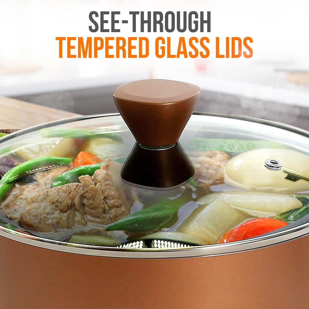 Sautepan Pot With Lid - Non-Stick High-Qualified Kitchen Cookware With See-Through Tempered Glass Lids, 3 Qt. (Works With Model: Nccwa13Br) - Image 5
