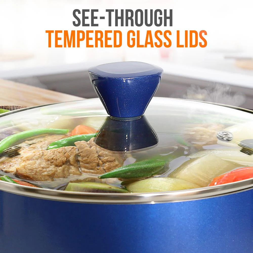 Non-Stick Casserole With Lid - High-Qualified Kitchen Cookware With See-Through Tempered Glass Lids, 5 Quart (Works With Model: Nccwa13Bu) - Image 5